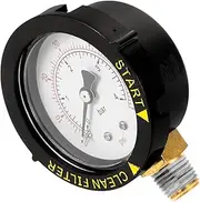 Mipcase Water Pressure Gauge for Swimming Pool Pool Pressure Gauge for Home Outdoor Use Lightweight Compact Design Accurate Measurement Easy to Read