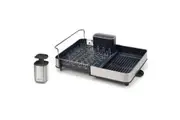 2pc Joseph Joseph Sink Organisation SS Set Drying Rack w Soap Dispenser Dishes