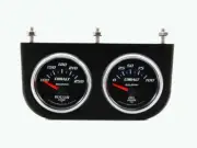 Under Dash 2 Gauge Panel w/ Auto Meter Cobalt Gauges Brushed Black Aluminum