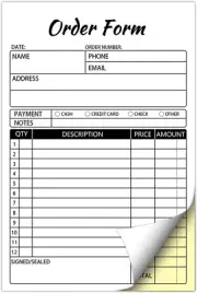 Sales Order Books,2 Part Carbonless Sales Invoice Book for Small Business