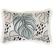 Cushion Cover-Coastal Fringe-Rainforest Seafoam-35cm x 50cm