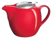 Camelia Ceramic Teapot 750ml Fire Engine Red