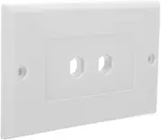 OSALADI Speaker Wall Plate with 2 Posts Audio Port Wall Plate for Home Theater System