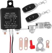 12V Battery Relay Switch Dual Remote Car Battery Disconnect Relay Anti-Theft Battery Shut Off Switch Isolator Fit for Trailer Truck