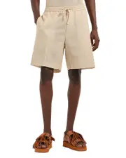 Emporio Armani Woven Cotton Drawstring Shorts