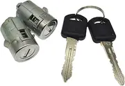 Lock Cylinder for Chevrolet Silverado Tahoe Malibu Suburban, Ignition Door Lock Cylinder with Keys 5080048/706592/707835(Door Lock)