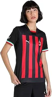 Puma ACM Women's Season 2022/23 Official Home T-Shirt, Black-Tango Red, Size, 60, Black-Tango Red, Size, 60