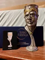 Royal Selangor Graeme Anthony LotR ARAGORN “KING ELESSAR 24k GOLD” Pewter Goblet