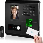 Biometric Time Clock with Wi-Fi, Face Recognition, Fingerprint, RFID, and Passw