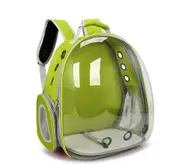 GGP Green Red Pet Carrier Backpack With Transparent Window 33*18*42Cm