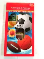27 POWERPLAY 3-D VALENTINES - SEALED BOX - SOCCER, BASEBALL, HOCKEY, TENNIS