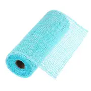 10 Inch Poly Burlap Mesh for Wreath Mesh Ribbon 10 Yard Lake Blue