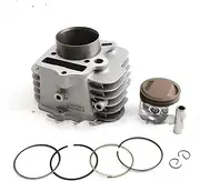 Cylinder Piston Kit 56mm Bore Engine Barrel Cylinder Body Pin Pistons Rings Fit For YX140 YX 140cc YCF 150cc Quad Bike ATV Moto Motorbike Engine Rebuild Kits(Cylinder with piston)