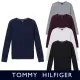 【Tommy Hilfiger】TOMMY 經典圓領刺繡小LOGO麻花針織毛衣 上衣-女-多色組合(平輸品)