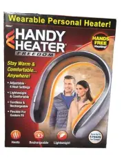 NEW RECHARGABLE Ontel Handy Heater Freedom Neck Wearable Personal Heater USB