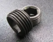 Black Oxide Hollow Jam Set Screws, 7/8"-14 x 7/16" Height, 5 Pieces