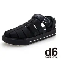 在飛比找樂天市場購物網優惠-G.P(男)d6系列 Q軟潮流織帶護趾涼鞋 男鞋－全黑