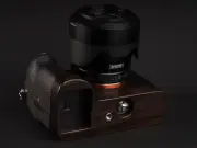 Ebony Black Wood Wooden Base Plate Hand Grip Holder For Sony A7R4 A9M2 Camera