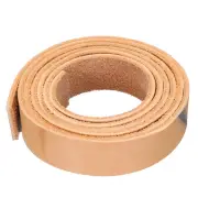 1.1 Yard 15mm Flat Leather Cord, Leather Lacing Strips for DIY Crafts Pure Brown