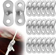 uxcell Rope Tensioner Aluminum Alloy [20PCS] - Guyline Cord Adjusters Use for Camping & Hiking & Picnic & Outdoor Activities- [Silver-1.57IN] Tent Rope Adjuster