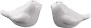 Voniecop 1 Set of Love Birds Ceramic Salt and Pepper Shakers Personalised Wedding Favors - White