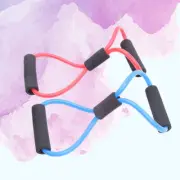 2 PCS Fitness Bands Pull Rope Resistance for Ups Upper Tube