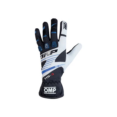 OMP KS-3 MY18 Karting Gloves black/blue (XXXS)