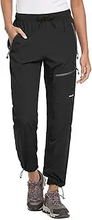 [baleaf] Women's Hiking Pants Quick Dry Lightweight Water Resistant Elastic Waist Cargo Pants for All Seasons