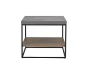 Simon End Table Modern and Durable Bedside or Side Table with Elegant Finish Dark Oak