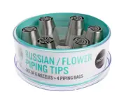 RUSSIAN FLOWER PIPING SET by MONDO 10 piece