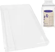 Milk Storage Organizer - Clear Flat Acrylic Breast Milk Bag Container, Space Saving Container for Freezer, Reusable Storage Holder for 3/4/5/6oz Breast Milk