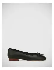 [Wittner] Agnessa Leather Ballet Flat in Black