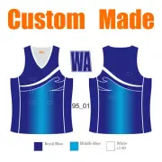 Custom Sublimated Netball Singlets Gradient Colour Adult Youth Vest for Game 95