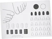 Ipetboom Acrylic Nail Art Practice Mat Durable Silicone Training Sheet for Manicurists Beginners Easy to Clean Design for DIY Nail Art Techniques