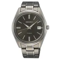 在飛比找蝦皮商城優惠-【SEIKO】Criteria 鈦金屬黑色素面石英錶 40m