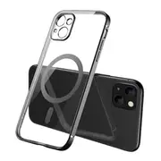 For Apple iPhone 13 MagSafe Magnetic Case with HaloLock Shockproof Military Grade Protection Scratch Resistant Back Protective Cover (Black)
