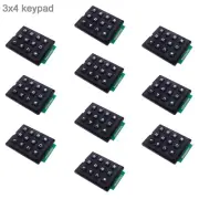 10pcs 12 Key 3x4 Keypad Module Matrix Membrane Array Switch Keyboard for Arduino