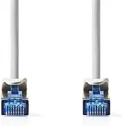 Nedis CAT6a Network Cable - S/FTP - RJ45 Male - RJ45 Male - 3.00m - Snagless - Round - LSZH - Grey - Label