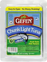Gefen Chunk Light Tuna in Water Pouch, 85 g