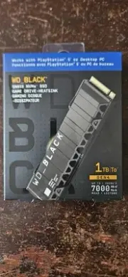 WD - BLACK SN850X 1TB Internal SSD PCIe Gen 4 x4 NVMe with Heatsink for PS5 a...