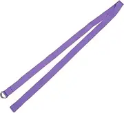 Kisangel Yoga Assisted Stretch Belt Pin Handle Steel Rivet Handle Stretch Belt Belt Tension Belt Rope Stretch Belt Pinion Gears Rope Belt Yoga Belt Polyester Cotton Lavender