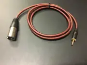 5 FT XLR 3-Pin Male to 3.5mm 1/8" Stereo Plug Shielded Microphone Mic Cable TRS