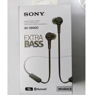 SONY WI-XB400 無線藍牙頸掛入耳式耳麥 強力音效