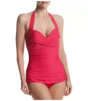 NEW MAGICSUIT 18 48 MIRACLESUIT Caitlin SWIMSUIT $150 RV Bright Pink Underwire