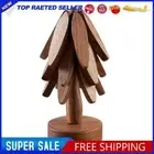 Tree Shape Wooden Trivets Coaster Heat Insulated Pad Pot Holders (Walnut)