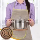 Silicone Ring Pot Holder Wooden Trivets for Hot Dishes Magnetic Coaster Trivet