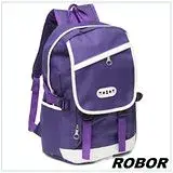 在飛比找遠傳friDay購物優惠-韓系型男 ROBOR潮流百搭休閒簡約後背包(紫色)