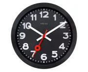 NeXtime 35cm Station All Wall Clock Analogue Hanging Home Decor Round Black