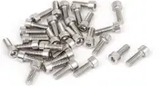 uxcell M4x12mm Stainless Steel Hex Socket Head Cap Screws Bolts DIN 912 30pcs