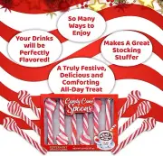 SPOON PEPPERMINT CANDY CANE-ORIGINAL RED/WH TWIST 48 PACKS 288 SPOONS BULK VALUE